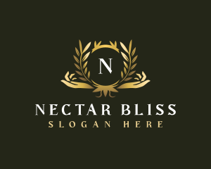 Luxury Hand Wellness logo design