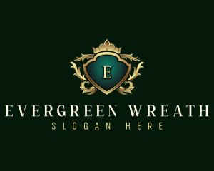 Elegant Crown Crest logo design