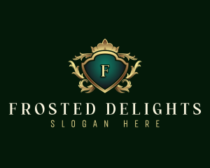 Elegant Crown Crest logo design