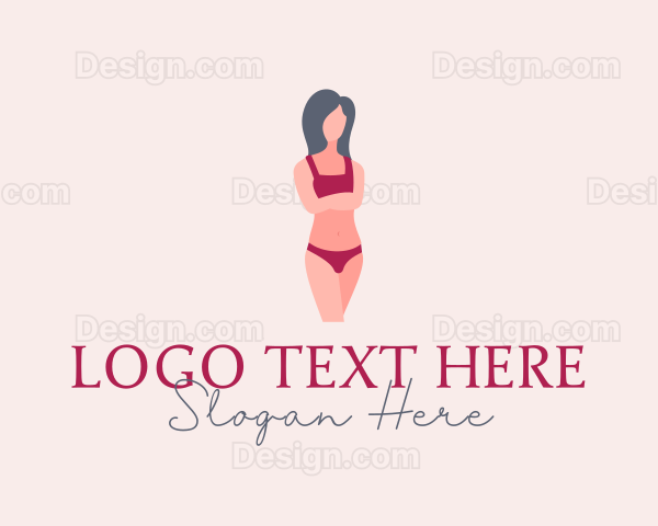 Beautiful Underwear Model Logo