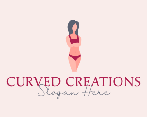 Beautiful Underwear Model logo design