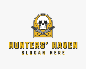 Dagger Mercenary Hunter logo design