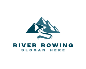 Mountain Nature River logo design