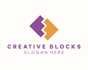 Shape Puzzle Piece logo design