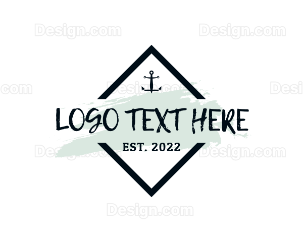 Anchor Badge Diamond Logo
