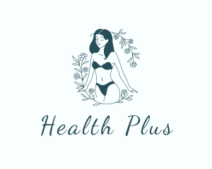 Sexy Woman Floral Lingerie logo