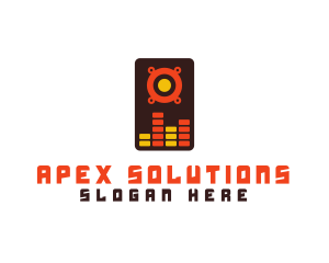 Speaker Wave Mixer  logo design