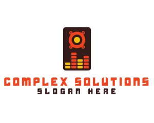 Speaker Wave Mixer  logo design