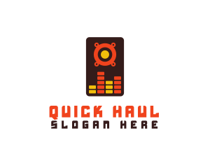 Speaker Wave Mixer  logo design