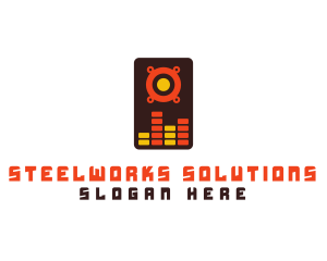 Speaker Wave Mixer  logo design