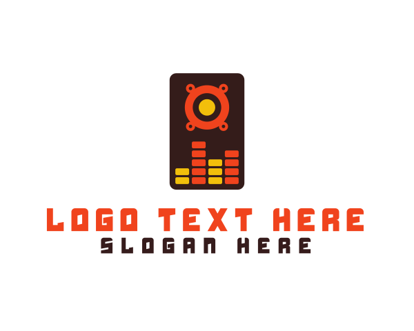 Boombox logo example 3