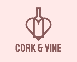 Heart Wine Bar  logo design