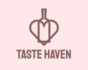 Heart Wine Bar  logo design