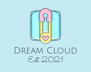 Baby Pin And Pillow logo design