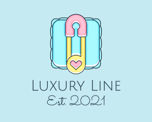 Baby Pin And Pillow logo design