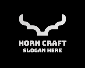 Silver Modern Horns logo