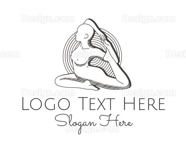 Human Body Sketch Logo