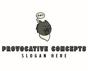Rebel Cat Cursing logo