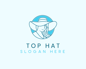 Fashion Hat Lady logo design