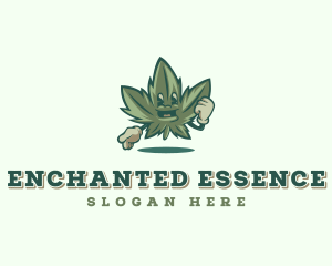 Weed Marijuana Cannabis logo design