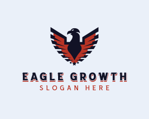 Patriotic American Eagle logo design