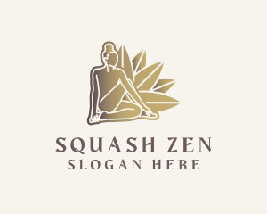 Yoga Leaf Meditation logo design