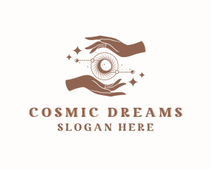 Cosmic Universe Hand logo design