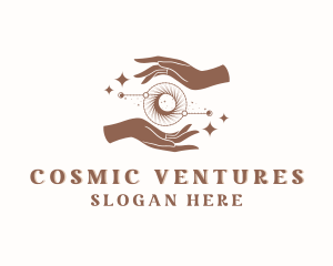 Cosmic Universe Hand logo design