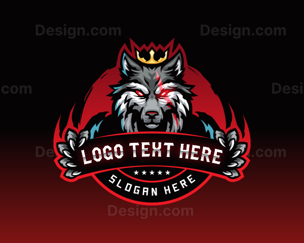 Shield King Wolf Esport Logo