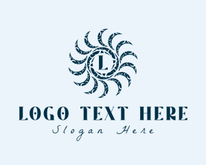 Mystic Blue Moon Lettermark logo