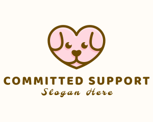 Puppy Dog Heart logo design