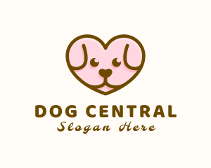 Puppy Dog Heart logo design