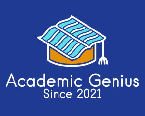 Book Graduation Cap  logo