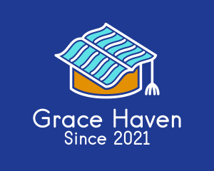 Book Graduation Cap  logo