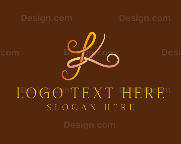 Elegant Gradient Stylish String Logo