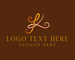 Elegant Gradient Stylish String logo