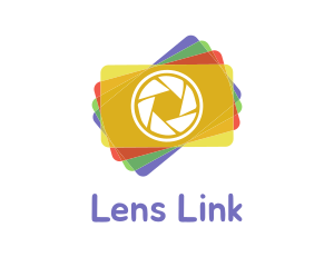 Colorful Photography Shutter Lens logo design