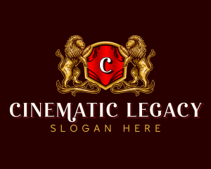 Shield Lion Crest logo