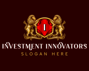 Shield Lion Crest logo
