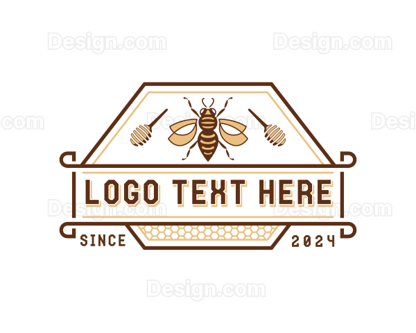 Eco Natural Honey Bee Logo