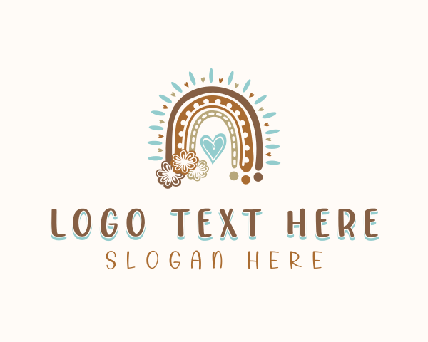 Boho logo example 3