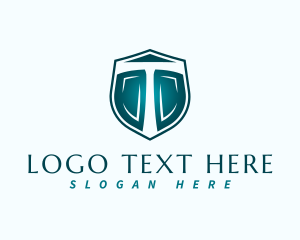 Security Shield Letter T logo