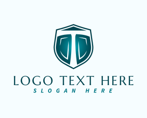 Security Shield Letter T Logo