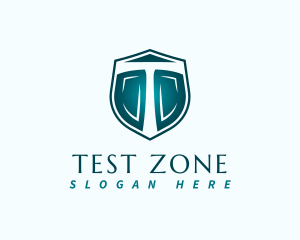 Security Shield Letter T logo design