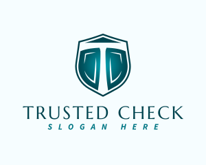 Security Shield Letter T logo design