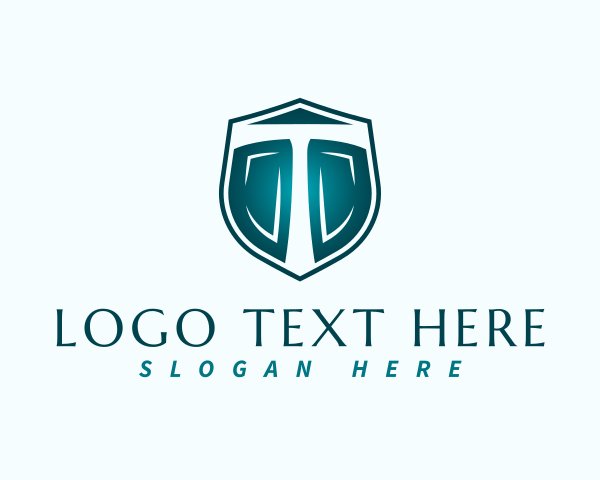 Security Shield Letter T logo