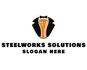 Beer Tuxedo Bar  logo design