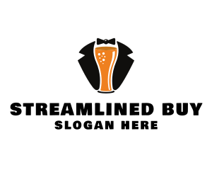 Beer Tuxedo Bar  logo design