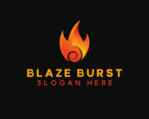 Burning Hot Fire logo design