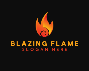 Burning Hot Fire logo design